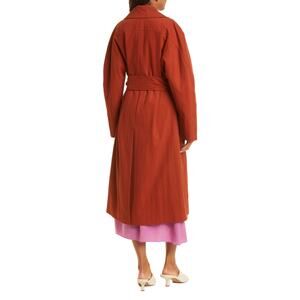 Vince Tailored Rust Amber Wrap Size M Coat